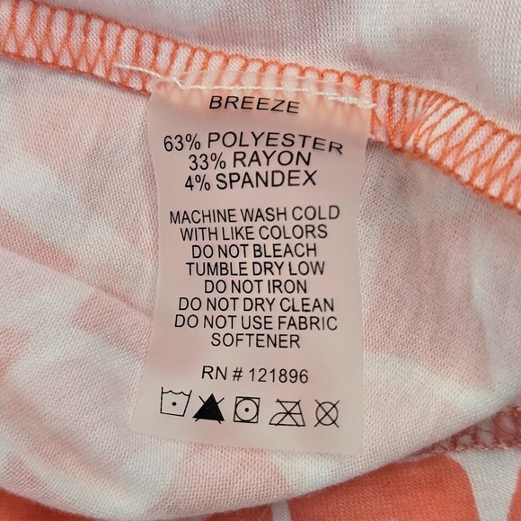 Title Nine Women's Breeze Coral Geometric Sleeveless Cowl Neck Mini Dress Size S - Picture 4 of 7